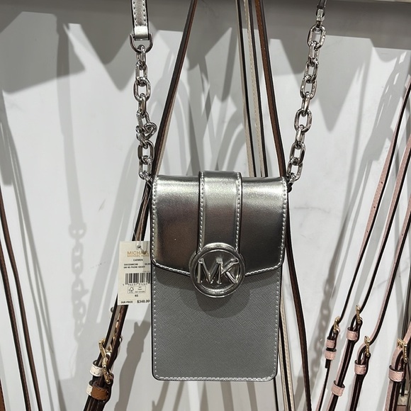 MICHAEL KORS WOMENS FASHION IPHONE SAMSUNG CASE PHONE HOLDER CROSSBODY BAG PURSE - Picture 2 of 16